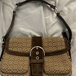 Coach shoulder bag w matching wallet